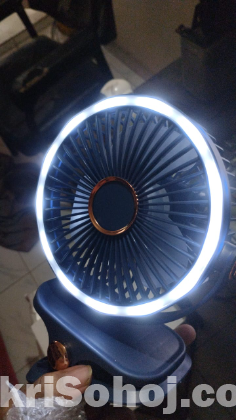 Rechargeable Fan with LED LIGHT